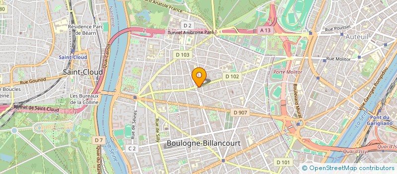 localisation de l'entreprise SCCV VILLENEUVE-TOLOSANE DEVELOPPEMENT à BOULOGNE-BILLANCOURT