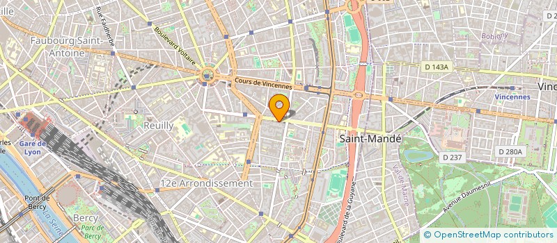 localisation de l'entreprise SCCV VINCENNES PARIS 168 à PARIS