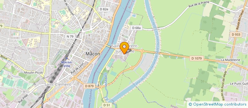 localisation de l'entreprise SCD 70 RUE DE LA POSTE  SAINT-LAURENT-SUR-SAONE