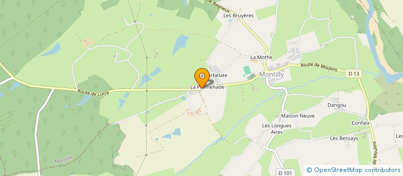 localisation de l'entreprise SCD  MONTILLY