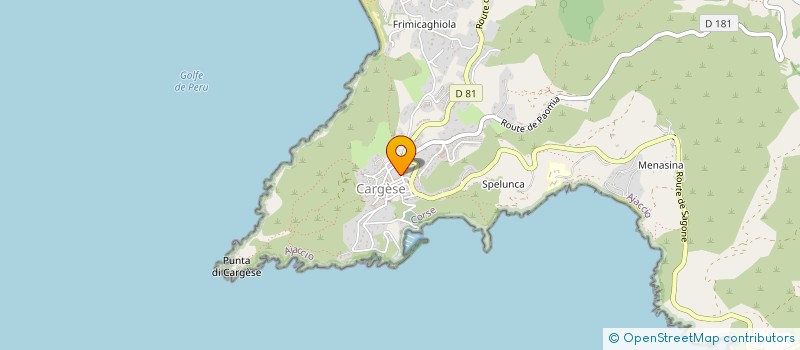 localisation de l'entreprise SCD2A  CARGESE