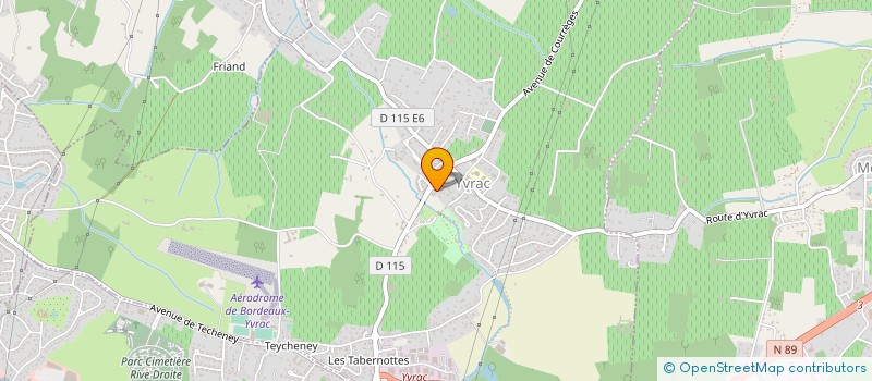 localisation de l'entreprise SCDF A.J.-F.CHICHET à YVRAC