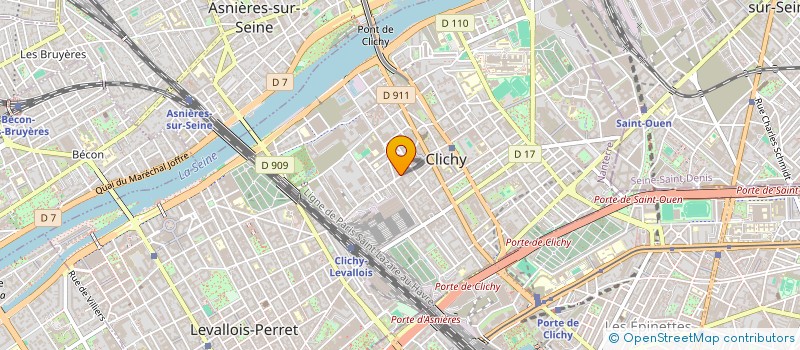 localisation de l'entreprise SCDF ALLAM HAMMOUDI à CLICHY