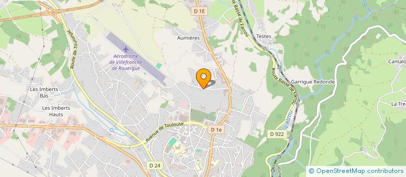 localisation de l'entreprise SCDF AMOUROUX ET FILS  VILLEFRANCHE-DE-ROUERGUE