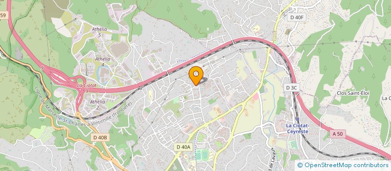 localisation de l'entreprise SCDF AMROUCHE SAIGHI à LA CIOTAT