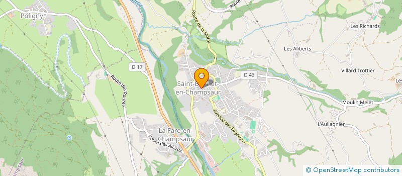 localisation de l'entreprise SCDF ARENA ET ISSENMANN  SAINT-BONNET-EN-CHAMPSAUR