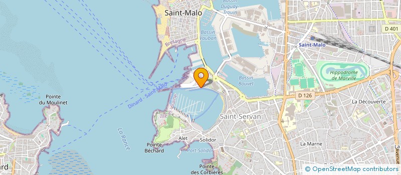 localisation de l'entreprise SCDF ARMEMENT AZUR  SAINT-MALO