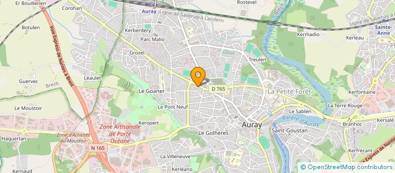 localisation de l'entreprise SCDF AUGE COTTU DERCOURT BOURHIS RUPIN à AURAY