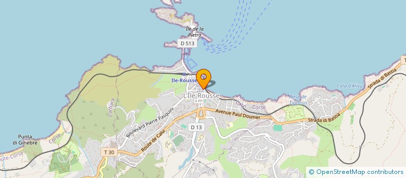 localisation de l'entreprise SCDF BAARAB BACCHINI à L'ILE-ROUSSE