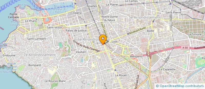 localisation de l'entreprise SCDF BARDOT ET EMRAM à MARSEILLE