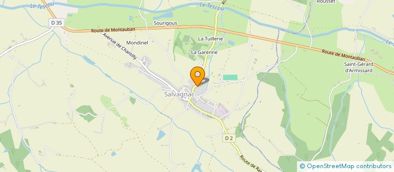 localisation de l'entreprise SCDF BARRIE SAID SIRUGUE à SALVAGNAC