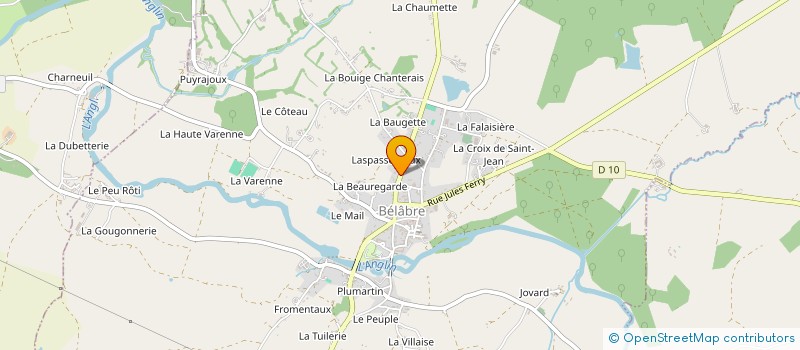 localisation de l'entreprise SCDF BATTU DUTHEIL à BELABRE