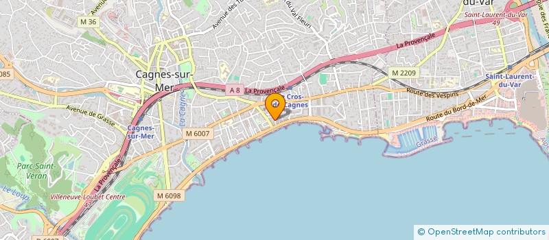 localisation de l'entreprise SCDF BECKER BLANCHI à CAGNES-SUR-MER