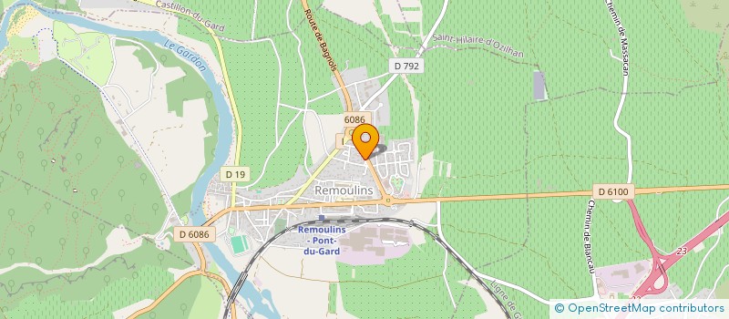 localisation de l'entreprise SCDF BEGUERIE GAILLARD BONTOUX à REMOULINS