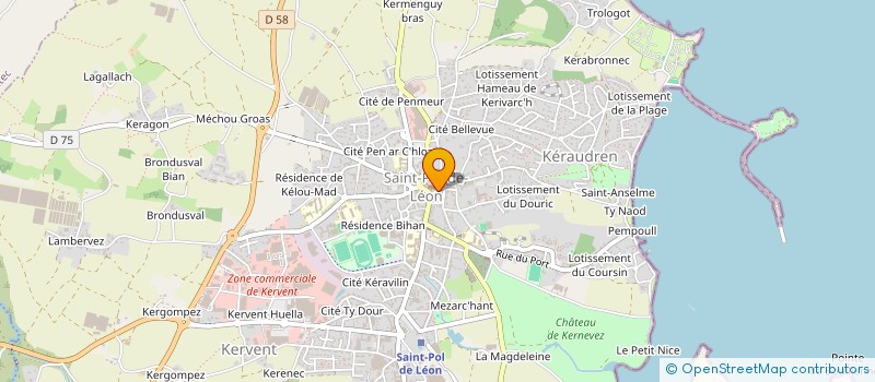 localisation de l'entreprise SCDF BELLEC CHOQUER à SAINT-POL-DE-LEON
