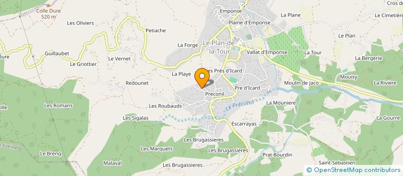 localisation de l'entreprise SCDF BEN BENNAI ALI ET LEVY JOEL à SAINTE MAXIME