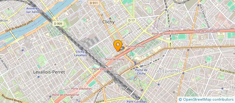 localisation de l'entreprise SCDF BENTRIA HALIMA ET MOHAMED à CLICHY