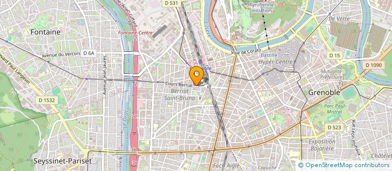 localisation de l'entreprise SCDF BERTHET REY ROLLET à GRENOBLE