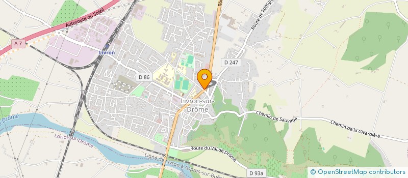 localisation de l'entreprise SCDF BERTRAND LAMORE  LIVRON-SUR-DROME