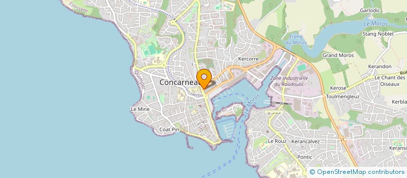 localisation de l'entreprise SCDF BIGOGNE JEANNINE & CLAIRE  CONCARNEAU