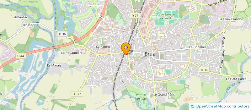 localisation de l'entreprise SCDF BLIN GOEZEC SEVENE  BRUZ