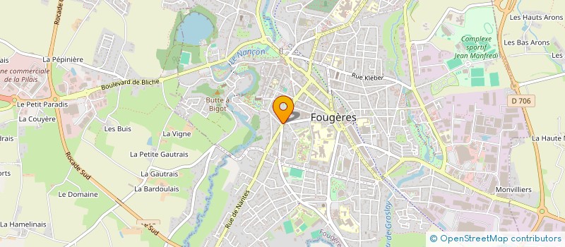 localisation de l'entreprise SCDF BLONDEAU  FOUGERES