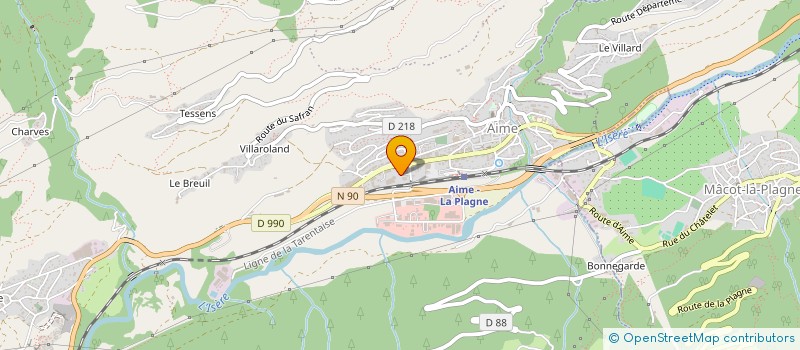 localisation de l'entreprise SCDF BOCH ROLAND ET MONIQUE à AIME-LA-PLAGNE
