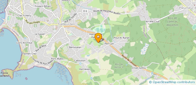 localisation de l'entreprise SCDF BOEDEC ET FILS à TREBEURDEN