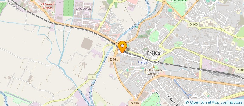 localisation de l'entreprise SCDF BORDANAVE ET ROUVIER  FREJUS