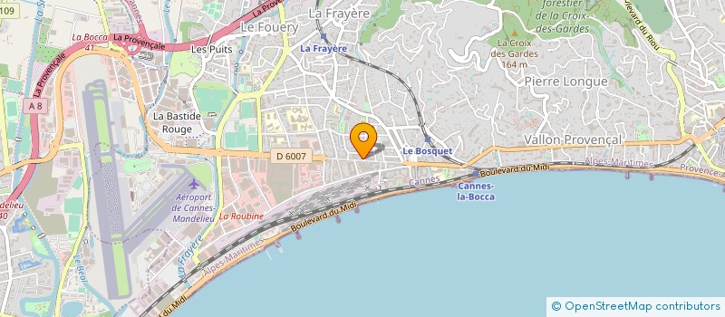 localisation de l'entreprise SCDF BOUCHEZ LALLART à CANNES
