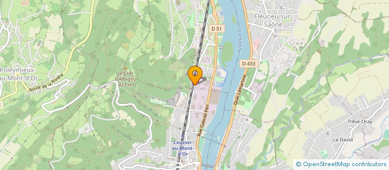 localisation de l'entreprise SCDF BOUDON DAVID ET DESCOLLONGES THIERR à ALBIGNY-SUR-SAONE