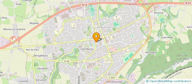 localisation de l'entreprise SCDF BOURDON FRANCOIS & MONFORT YVON  LANDIVISIAU