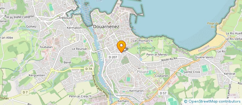 localisation de l'entreprise SCDF BOURHIS CHARLES ET MICHEL  DOUARNENEZ