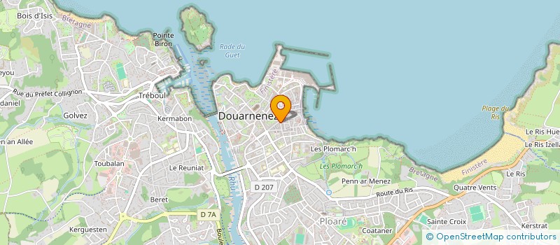 localisation de l'entreprise SCDF BRETON HORTENSE ET PESQUIER SIMONE  DOUARNENEZ