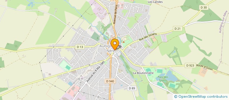 localisation de l'entreprise SCDF BUHOT GREBERT à AUBIGNY-SUR-NERE
