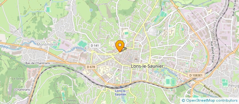 localisation de l'entreprise SCDF CABINET MEDICAL CHEMELLE GROS à LONS-LE-SAUNIER