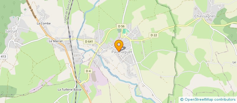 localisation de l'entreprise SCDF CABINET VETERINAIRE DESTOUET E ET J à PAULHAGUET