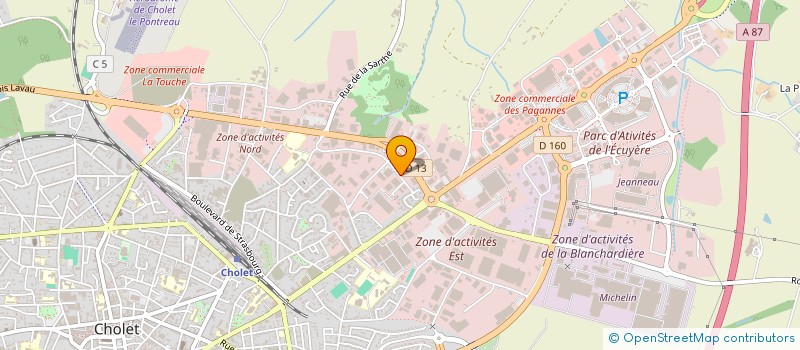 localisation de l'entreprise SCDF CANSOT GUY ET BENOIST à CHOLET