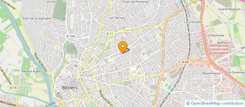 localisation de l'entreprise SCDF CARVALHO MORHAIN à BEZIERS