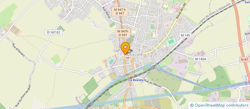 localisation de l'entreprise SCDF CAUDRON  LA BASSEE