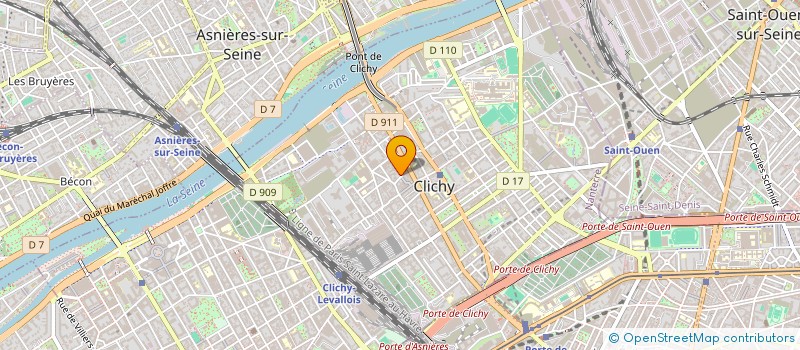 localisation de l'entreprise SCDF CHABANE HAMED ET HAMOUDI SLIMANE à CLICHY