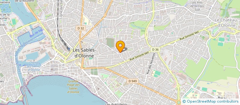 localisation de l'entreprise SCDF CHAILLOT LEBRUN à LES SABLES D'OLONNE