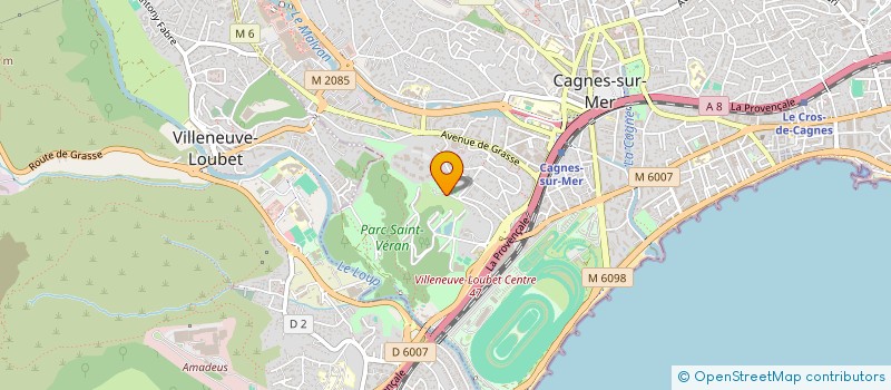localisation de l'entreprise SCDF CHAMPEAU WAROT à CAGNES SUR MER