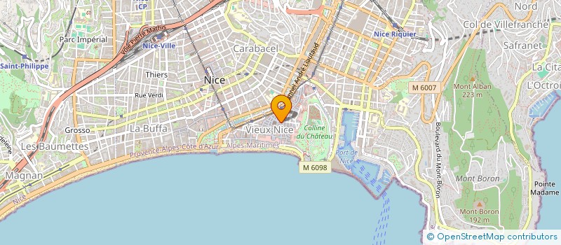 localisation de l'entreprise SCDF CHARRIERE MORI à NICE