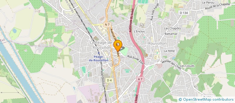 localisation de l'entreprise SCDF CHIAVERINA ANNE ET RICHARD BERANGER  LE PEAGE-DE-ROUSSILLON