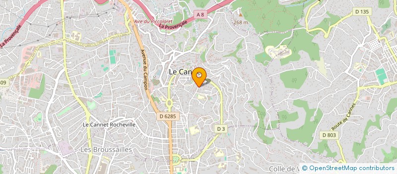 localisation de l'entreprise SCDF CHIERICI ET MERCIER à LE CANNET