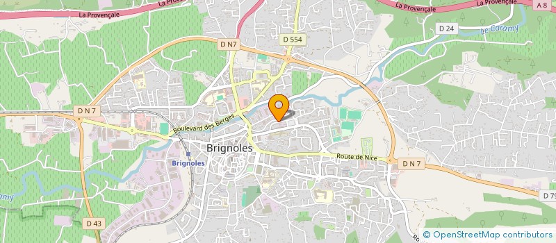 localisation de l'entreprise SCDF COMBA ROBERT ET GUY à BRIGNOLES