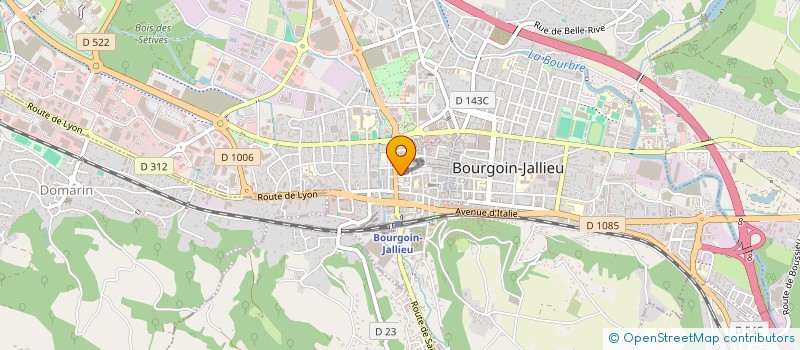 localisation de l'entreprise SCDF COMBE PELLETIER à BOURGOIN-JALLIEU