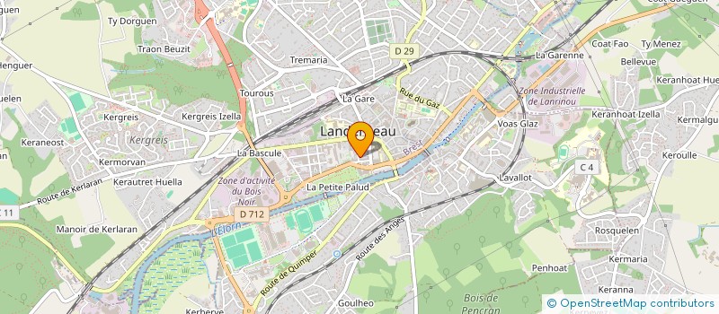 localisation de l'entreprise SCDF CORFA RIVOAL  LANDERNEAU