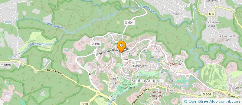 localisation de l'entreprise SCDF CORLOUER BON PESINI  VALBONNE